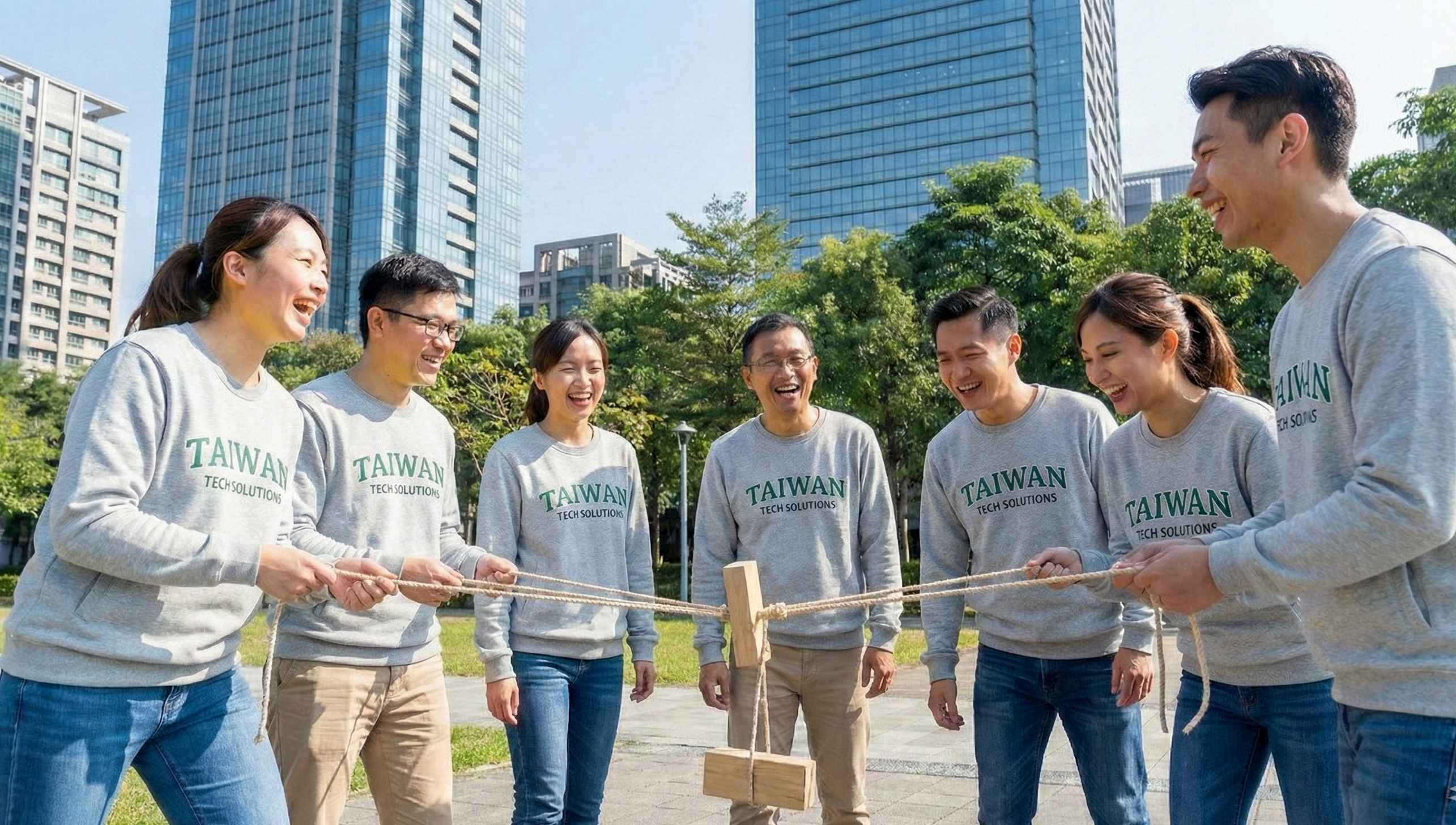 企業客製團體服刷毛大學T，冬季活動保暖穿搭，LOGO清晰耐洗，胖米好印台灣工廠直營