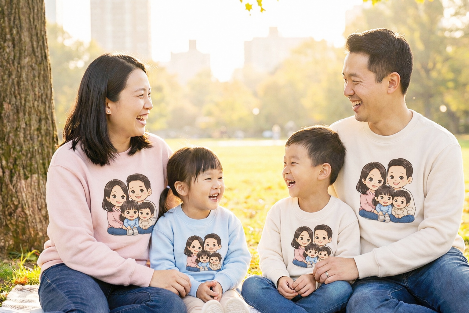 親子同款刷毛大學T，兒童長袖抗寒大學T客製，保暖舒適，Printmix胖米好印